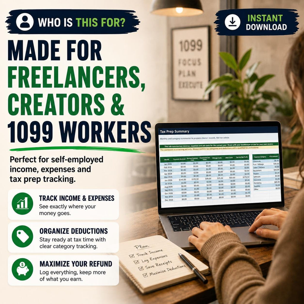 1099 Bookkeeping spreadsheet preview image 9